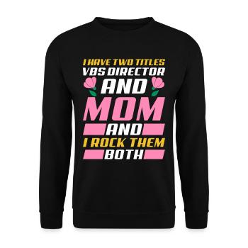 École biblique de vacances, VBS - Sweat-shirt Unisexe - noir - Devant - Alina (178cm) & Michal (187cm)