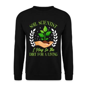 Soil Science, Naturalist - Unisex Sweatshirt - black - Front - Alina (178cm) & Michal (187cm)
