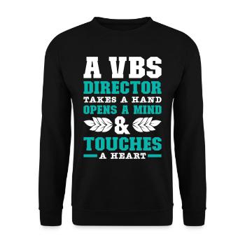 École biblique de vacances, VBS - Sweat-shirt Unisexe - noir - Devant - Alina (178cm) & Michal (187cm)