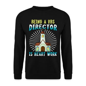 École biblique de vacances, VBS - Sweat-shirt Unisexe - noir - Devant - Alina (178cm) & Michal (187cm)