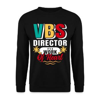 École biblique de vacances, VBS - Sweat-shirt Unisexe - noir - Devant - Alina (178cm) & Michal (187cm)