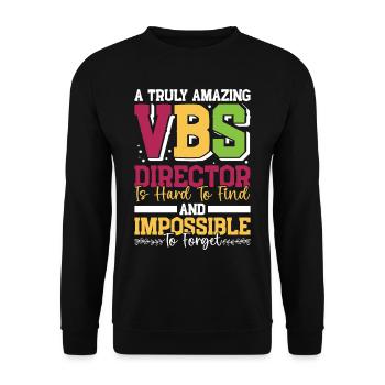 École biblique de vacances, VBS - Sweat-shirt Unisexe - noir - Devant - Alina (178cm) & Michal (187cm)
