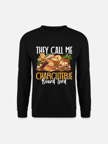 Funny Charcuterie Board - Unisex Sweatshirt - black