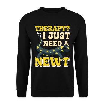 Newt - Unisex Sweatshirt - black - Front - Alina (178cm) & Michal (187cm)