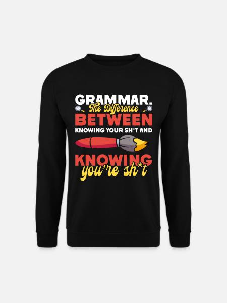 Funny English School Teacher - Unisex Pullover - Schwarz