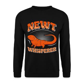 Newt - Unisex Sweatshirt - black - Front - Alina (178cm) & Michal (187cm)