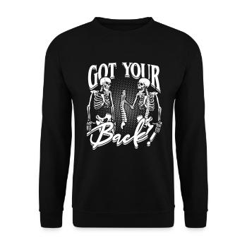 Chiropractor Physical Therapist Got Your Back! - Unisex Sweatshirt - black - Front - Alina (178cm) & Michal (187cm)