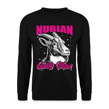 Chèvre Nubienne, éleveur de chèvres - Sweat-shirt Unisexe - noir - Devant - Alina (178cm) & Michal (187cm)