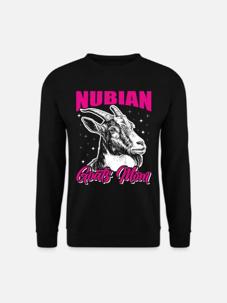 Nubian Goat, goat breeder - Unisex Sweatshirt - black