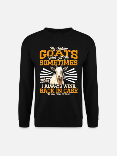 Nubian Goat, goat breeder - Unisex Sweatshirt - black