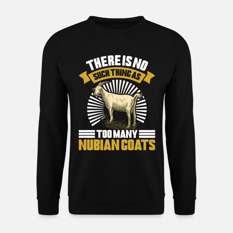 Nubian Goat, goat breeder - Unisex Sweatshirt - black