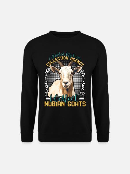 Nubian Goat, goat breeder - Unisex Sweatshirt - black