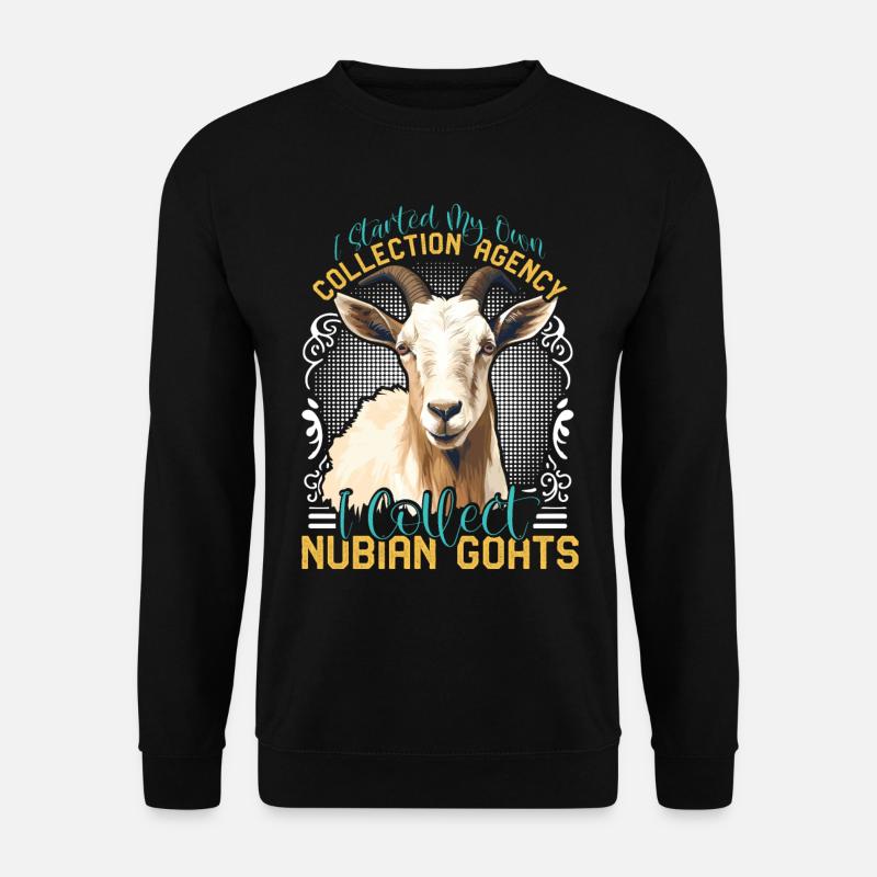 Nubian Goat, goat breeder - Unisex Sweatshirt - black