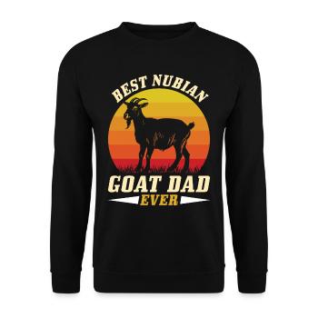 Chèvre Nubienne, éleveur de chèvres - Sweat-shirt Unisexe - noir - Devant - Alina (178cm) & Michal (187cm)