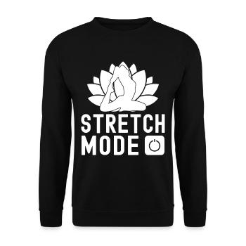 Pilates Enthusiasts Stretch Mode On Pilates - Unisex Pullover - Schwarz - Vorne - Alina (178cm) & Michal (187cm)