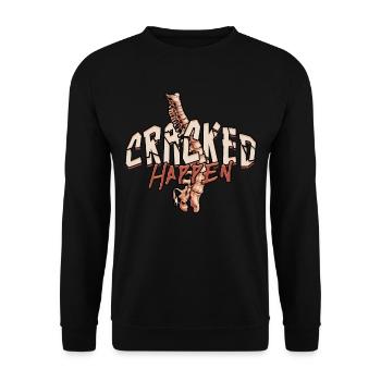 Chiropractor Physical Therapist Cracked Happen - Unisex Sweatshirt - black - Front - Alina (178cm) & Michal (187cm)