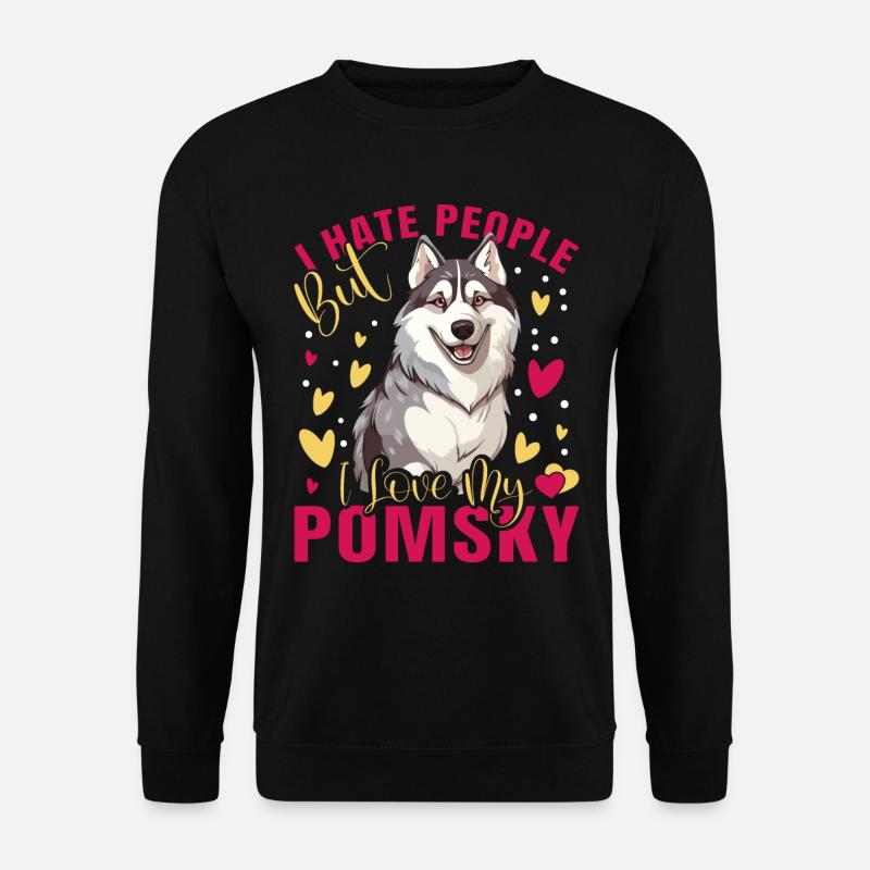 Hundespruch Hunde Hund - Unisex Pullover - Schwarz