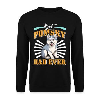 Dog saying dog dog - Unisex Sweatshirt - black - Front - Alina (178cm) & Michal (187cm)