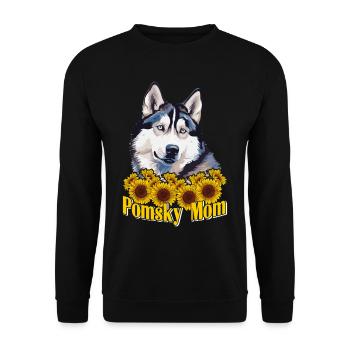 Dog saying dog dog - Unisex Sweatshirt - black - Front - Alina (178cm) & Michal (187cm)