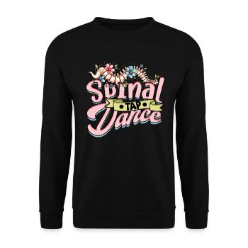 Chiropractor Physiotherapist Spinal Tap Dance - Unisex Sweatshirt - black - Front - Alina (178cm) & Michal (187cm)