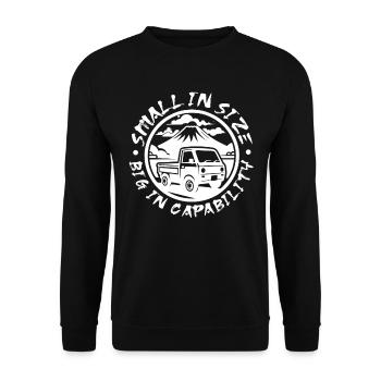 Kei Truck Automobiles Japonaises - Sweat-shirt Unisexe - noir - Devant - Alina (178cm) & Michal (187cm)