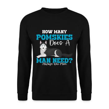 Dog saying dog dog - Unisex Sweatshirt - black - Front - Alina (178cm) & Michal (187cm)