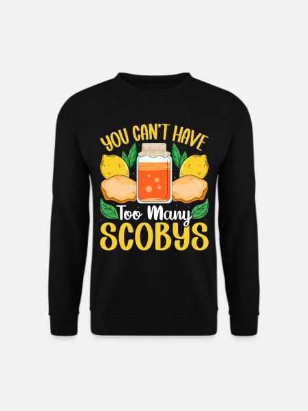 Kombucha Scoby fermented drinks - Unisex Sweatshirt - black