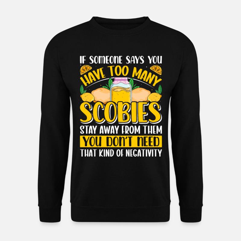 Kombucha Scoby fermented drinks - Unisex Sweatshirt - black