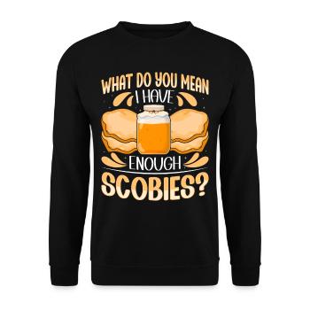 Kombucha Scoby fermented drinks - Unisex Pullover - Schwarz - Vorne - Alina (178cm) & Michal (187cm)