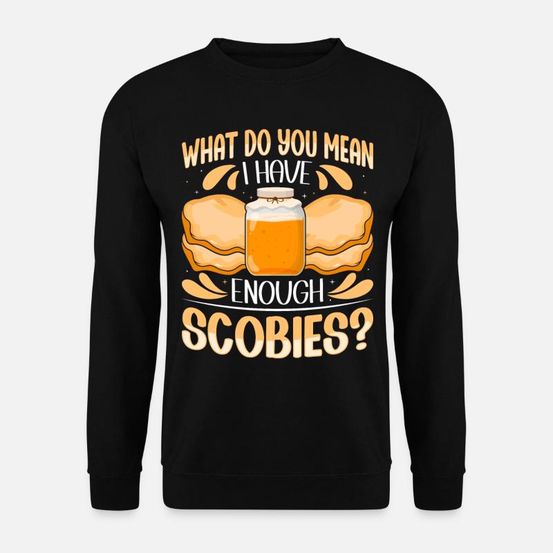 Kombucha Scoby fermented drinks - Unisex Sweatshirt - black