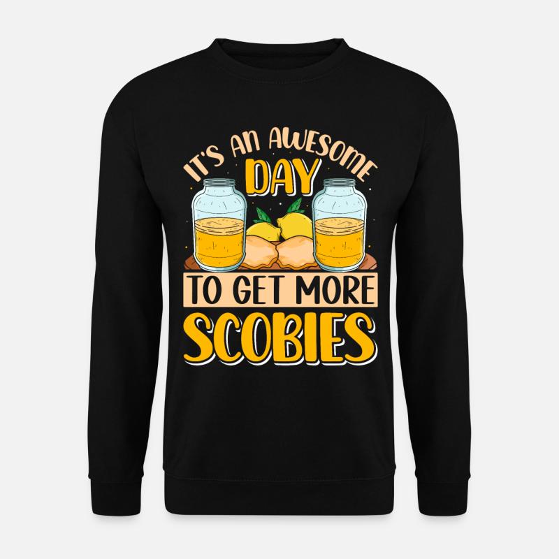 Kombucha Scoby fermented drinks - Unisex Sweatshirt - black
