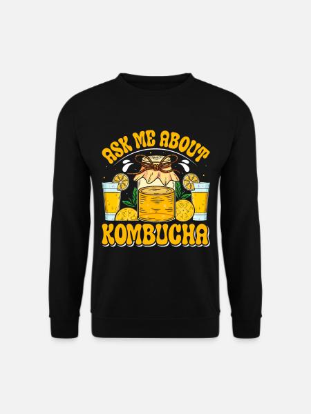 Kombucha Scoby fermented drinks - Unisex Sweatshirt - black