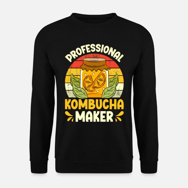 Kombucha Scoby fermented drinks - Unisex Sweatshirt - black
