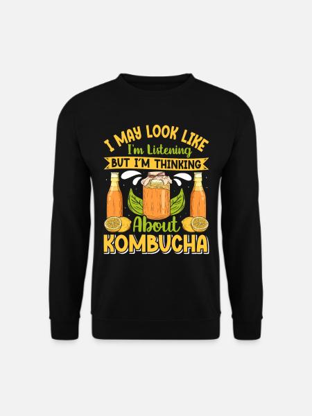 Kombucha Scoby fermented drinks - Unisex Pullover - Schwarz