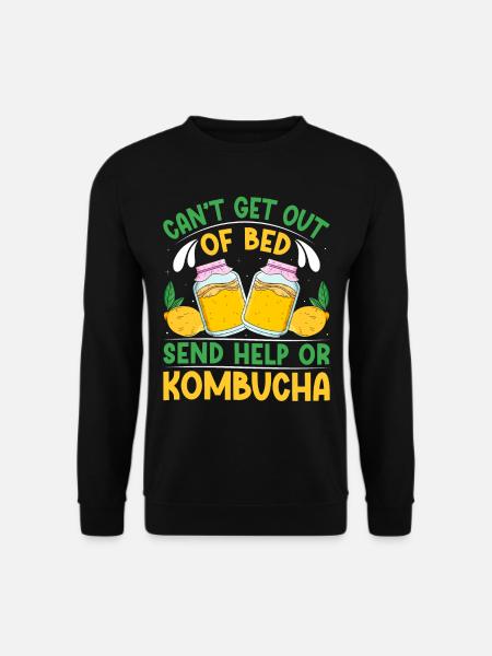 Kombucha Scoby fermented drinks - Unisex Sweatshirt - black