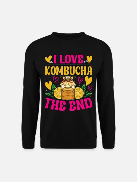 Kombucha Scoby fermented drinks - Unisex Sweatshirt - black