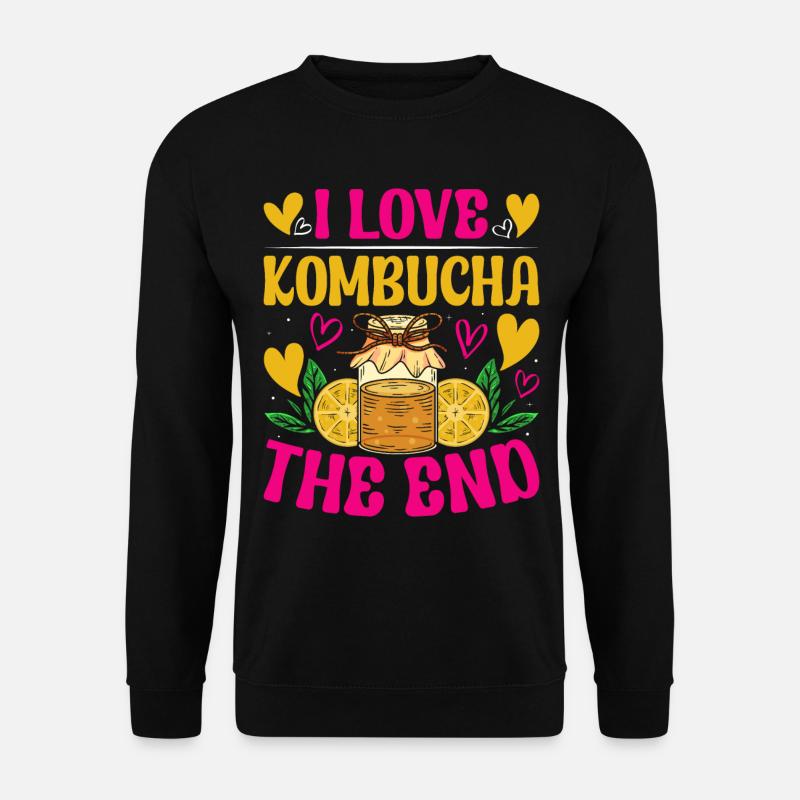 Kombucha Scoby fermented drinks - Unisex Sweatshirt - black