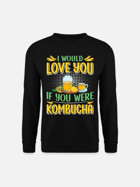 Kombucha Scoby fermented drinks - Unisex Sweatshirt - black