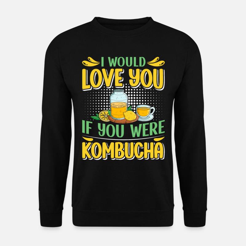 Kombucha Scoby fermented drinks - Unisex Sweatshirt - black