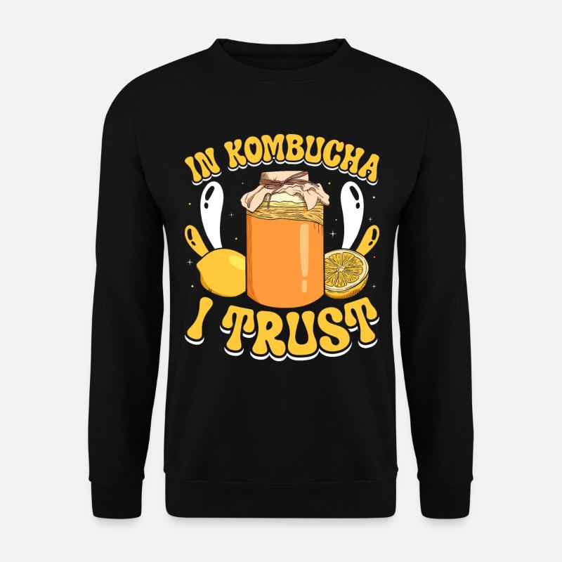 Kombucha Scoby fermented drinks - Unisex Pullover - Schwarz