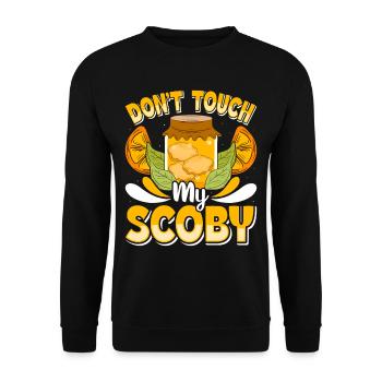 Kombucha Scoby fermented drinks - Unisex Pullover - Schwarz - Vorne - Alina (178cm) & Michal (187cm)