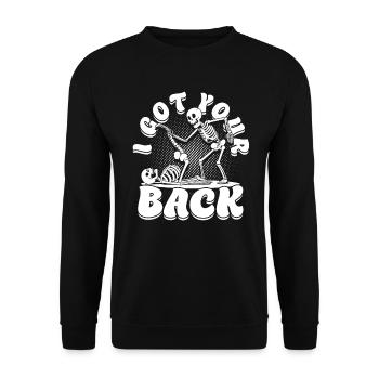 Chiropractor Physical Therapist I Got Your Back - Unisex Sweatshirt - black - Front - Alina (178cm) & Michal (187cm)