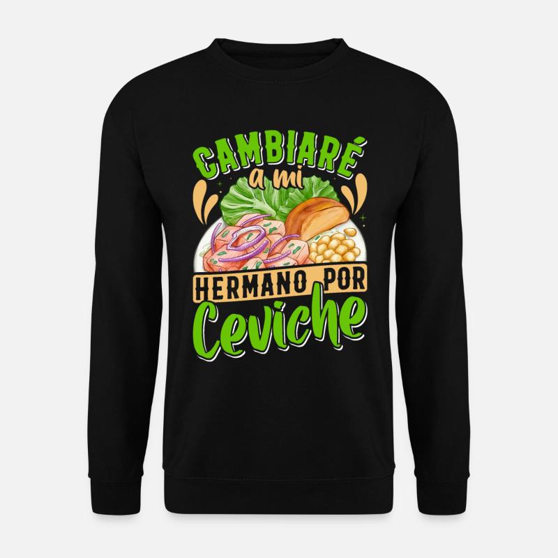 Seafood Peruvian Ceviche - Unisex Pullover - Schwarz