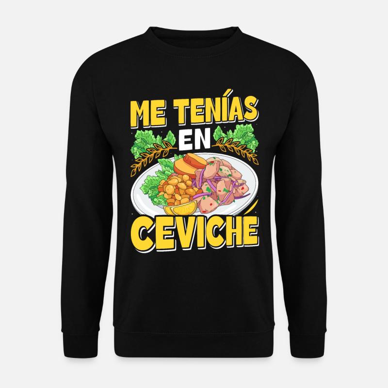 Seafood Peruvian Ceviche - Unisex Sweatshirt - black