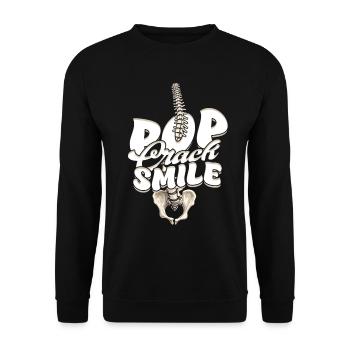 Chiropractor Physiotherapist - Unisex Sweatshirt - black - Front - Alina (178cm) & Michal (187cm)