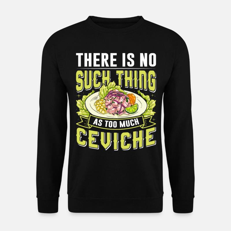Seafood Peruvian Ceviche - Unisex Pullover - Schwarz
