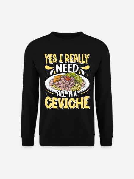 Seafood Peruvian Ceviche - Unisex Sweatshirt - black