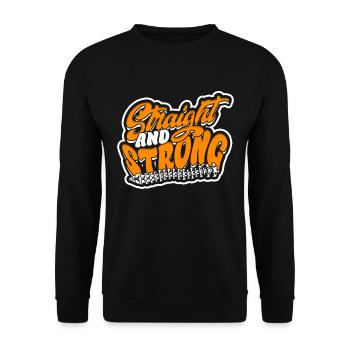 Chiropractor Physiotherapist - Unisex Sweatshirt - black - Front - Alina (178cm) & Michal (187cm)