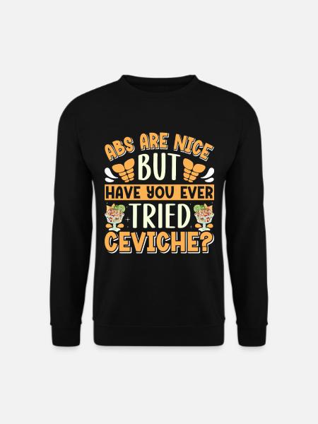 Seafood Peruvian Ceviche - Unisex Sweatshirt - black