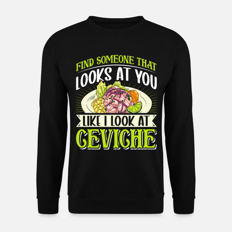 Seafood Peruvian Ceviche - Unisex Sweatshirt - black